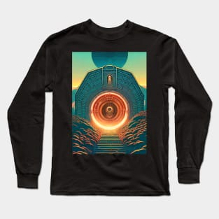 Stairs Leading To Stargate Portal Into Other World Long Sleeve T-Shirt